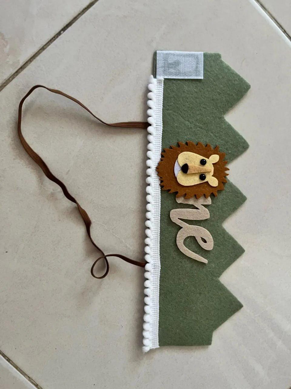 Handcrafted Wild One 1st Birthday Crown, Jungle Theme