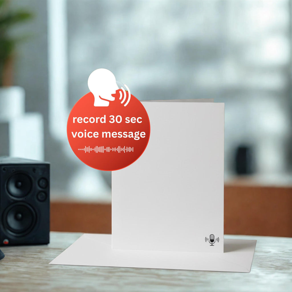 Recordable Audio Card | 30 Sec Custom Voice Keepsake