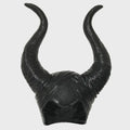 Evil Queen Headpiece, Dark Fairy Cosplay Mask, Halloween Horns Villain Costume