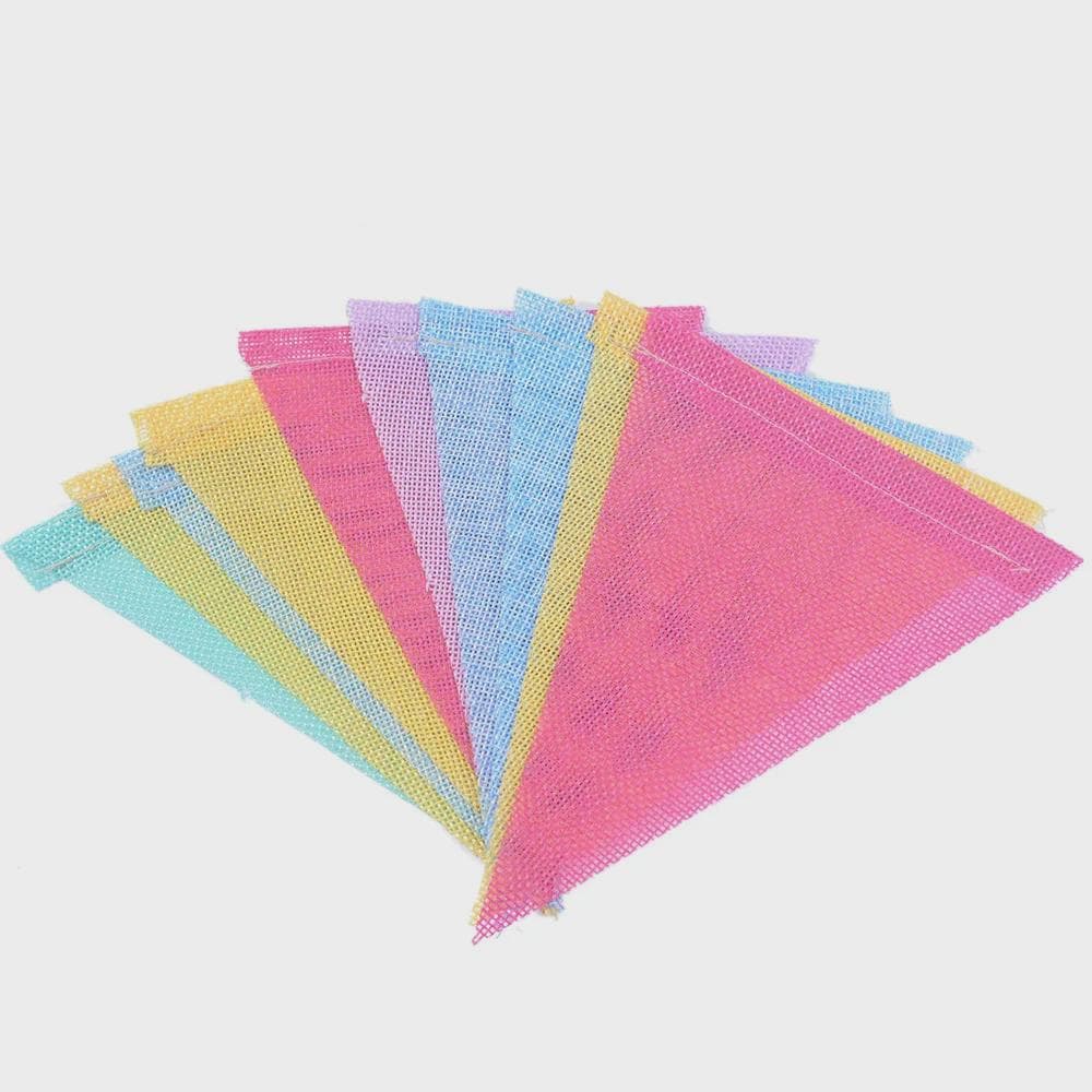 Soft Pastel Triangle Bunting, Macaron Rainbow Banner, Boho Birthday Baby Shower Decor