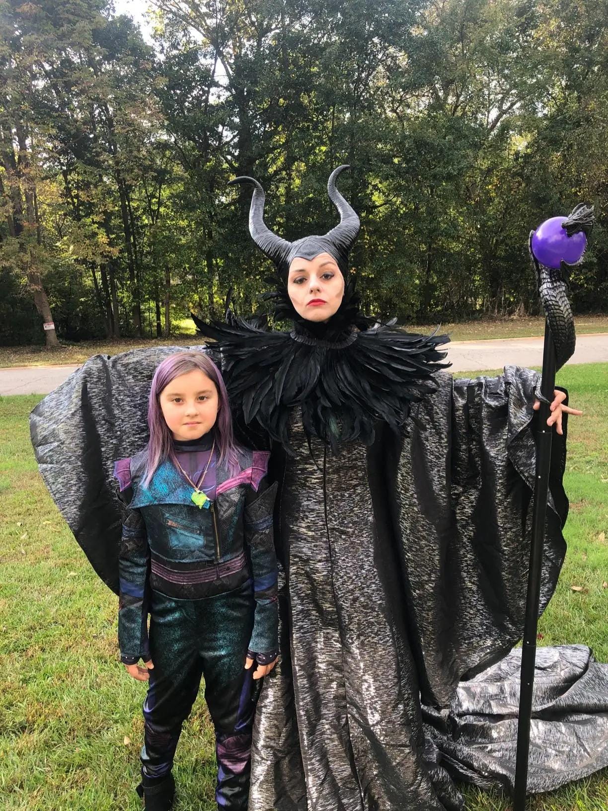 Evil Queen Headpiece, Dark Fairy Cosplay Mask, Halloween Horns Villain Costume