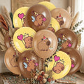 18-Piece Capybara Party Balloons | Latex Animal Birthday Decor Set