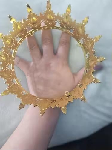 Crown Cake Topper | Red Gem Tiara Cake Decor