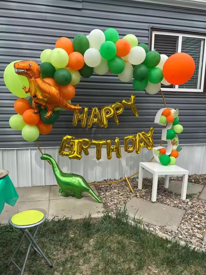 Mosaic Balloon Number Frame | Giant Foam Board Kit | Birthday Party Decor