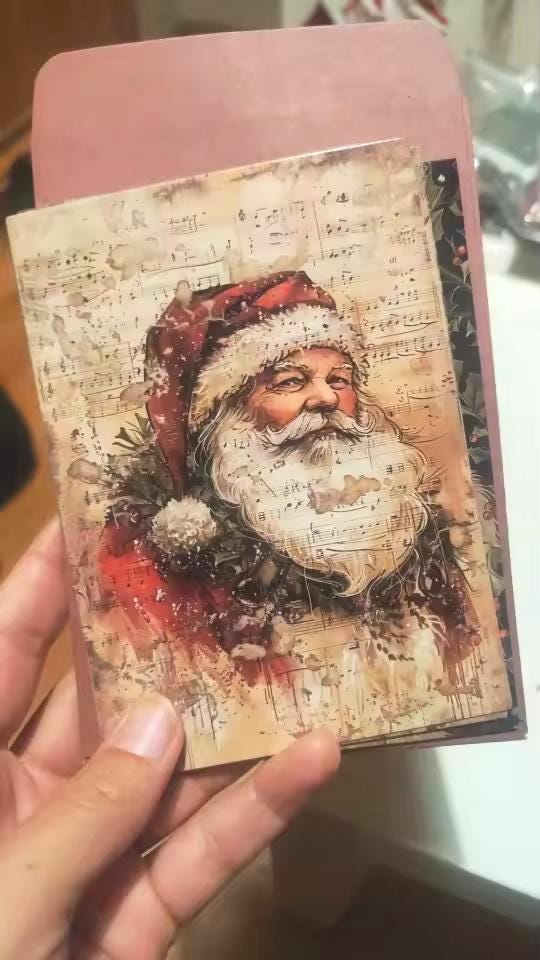 32-Pack Vintage Christmas Postcards: Retro Holiday Card Set