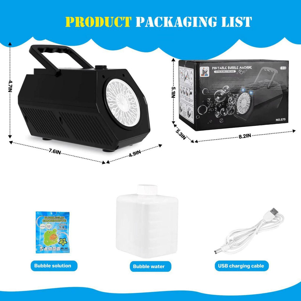 Party Bubble Machine, Portable Bubble Maker