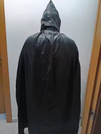 Halloween Black Hooded Cloak, Gothic Vampire Costume Cape Party Supply