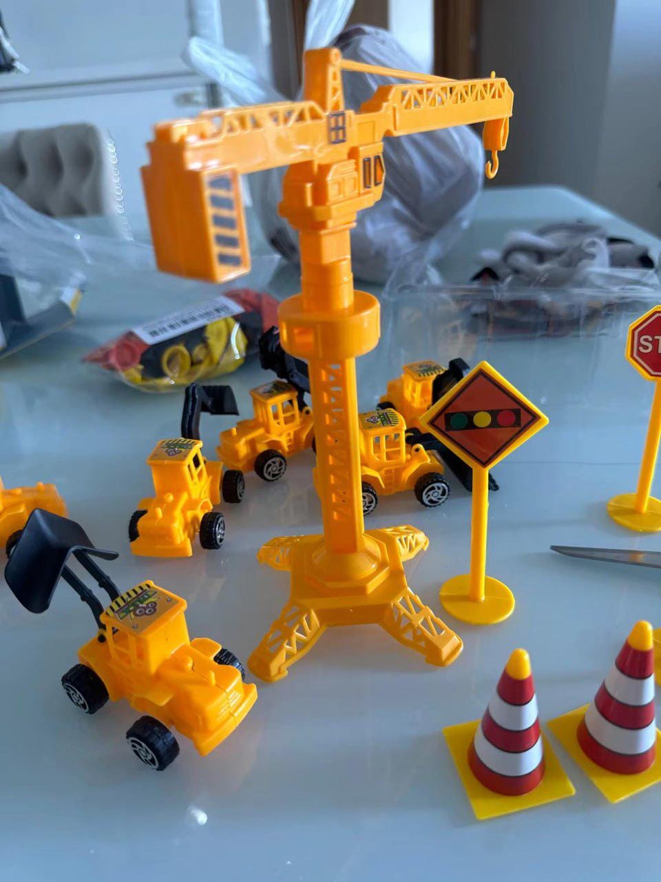 Construction Cake Topper Set: Excavator & Dump Truck Birthday Party