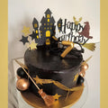 26-piece Wizard Cake Topper Set, Glasses, Broom, Witch Party Supplies, Birthday Decor