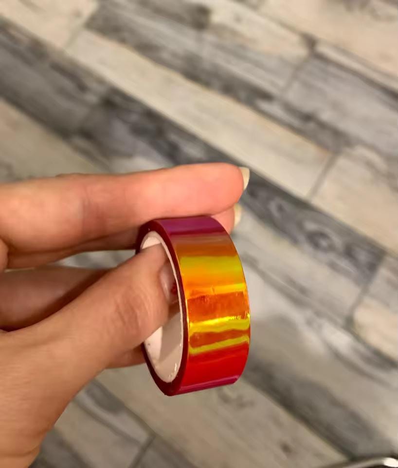 Holographic Washi Tape | Iridescent Metallic Decorative Tape for Journaling, Party Favors, and Gift Wrapping