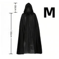 Halloween Black Hooded Cloak, Gothic Vampire Costume Cape Party Supply