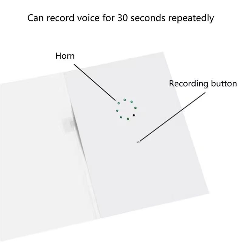 Recordable Audio Card | 30 Sec Custom Voice Keepsake