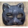 Black Lace Cat Mask, Venetian Masquerade Eye Mask, Cosplay Party Accessory