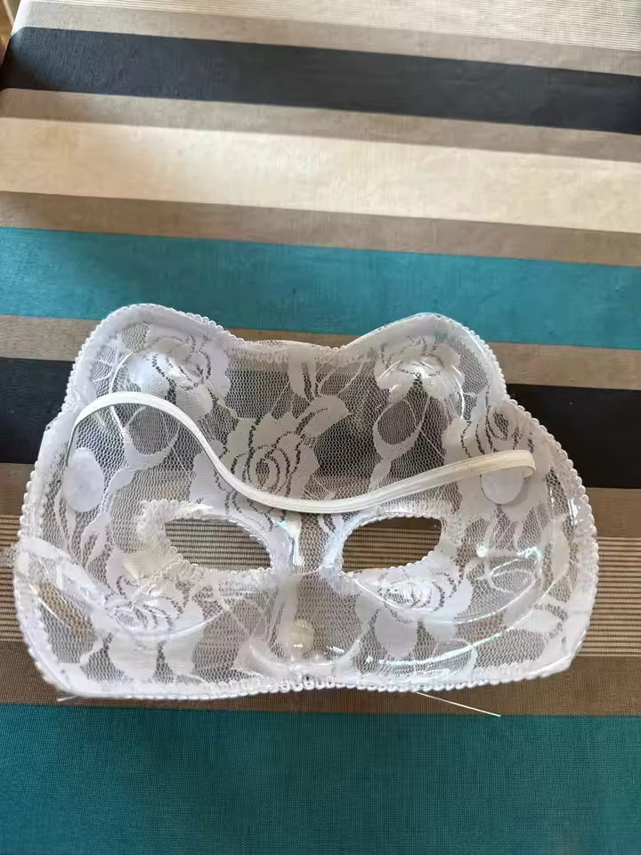 Black Lace Cat Mask, Venetian Masquerade Eye Mask, Cosplay Party Accessory